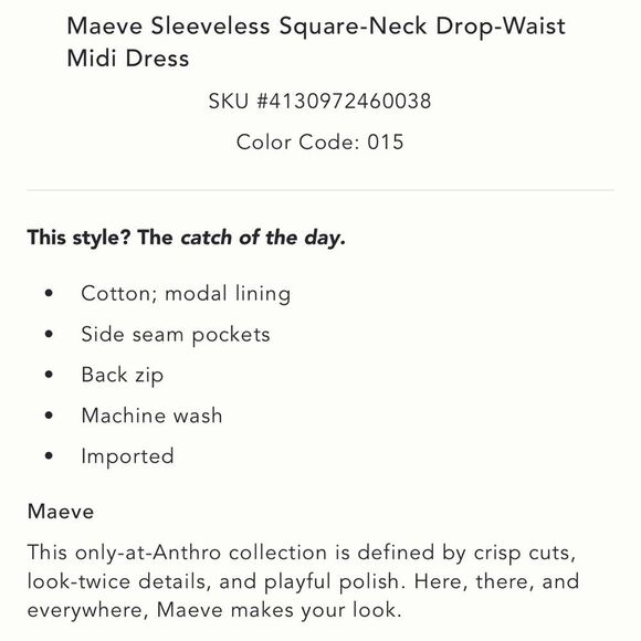 Maeve x Anthropologie Embroidered Fish MIDI Dress - Picture 4 of 9